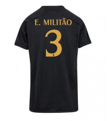 Real Madrid Eder Militao #3 Koszulka Trzecich Kobiety 2023-24 Krótki Rękaw